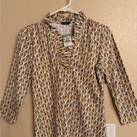 Geometric Patterned Blouse - Multicolor - Picture 4 of 5